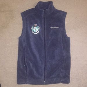 Columbia Zeta Tau Alpha crest fleece vest